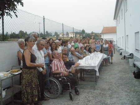 Jantar  do grupo Francês no Lar de Paranhos da Beira - 08/08/2010